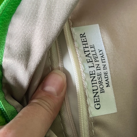 Green soft leather - Picture 3 of 4